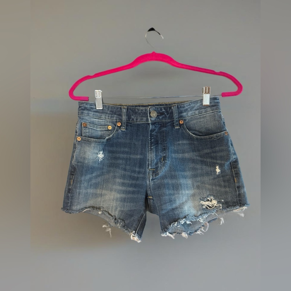 Women’s American Eagle Denim Cutoff Distressed Shorts, Size 4